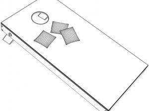 cornhole game 3D 모델