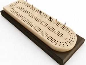 cribbage card game board 3D Model