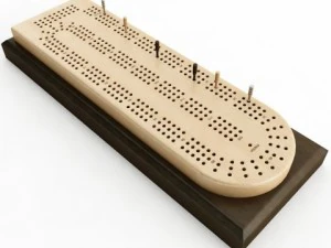 Cribbage-Kartenspielbrett 3D Modell