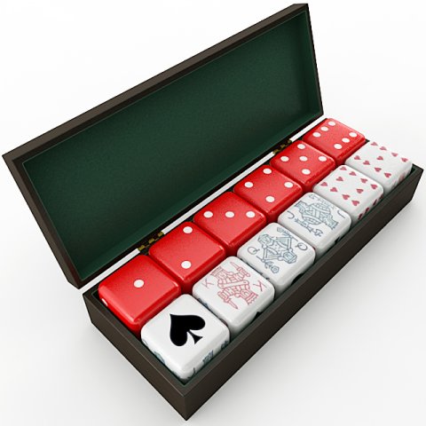 dice collection 3D मॉडल .c4d .max .obj .3ds .fbx .stl .blend 
