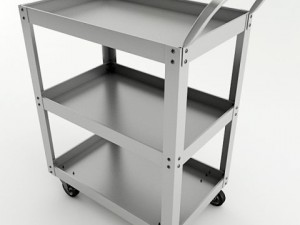 metal cart Model 3D