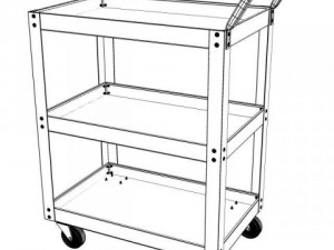 metal cart 3D Model