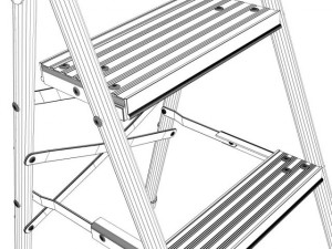 step ladder 3D 모델