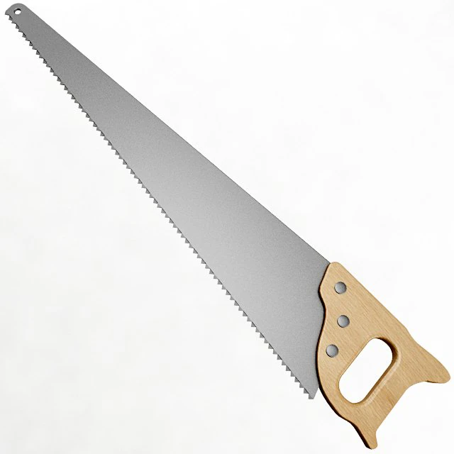 hand saw 3D Model .c4d .max .obj .3ds .fbx .stl .blend 