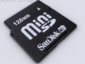 minisd Modello 3D