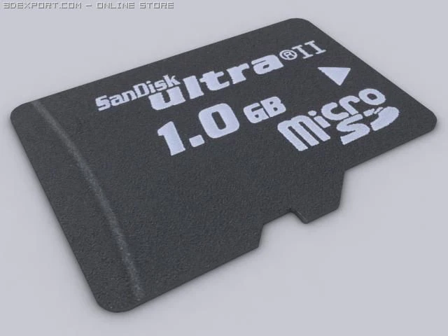 microsd 3D Modell .c4d .max .obj .3ds .fbx .stl .blend 