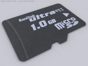 microsd 3D Modell