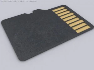 microsd 3D Modell
