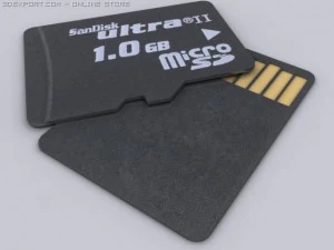 microsd 3D Modell