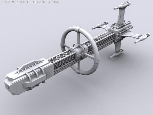 exploration spacecraft Model 3D .c4d .max .obj .3ds .fbx .stl .blend 