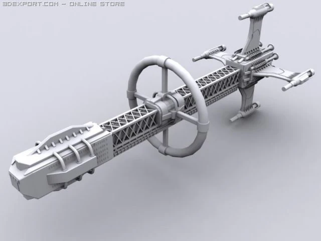 exploration spacecraft 3D Model .c4d .max .obj .3ds .fbx .stl .blend 