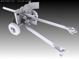 6 pounder 3D Model