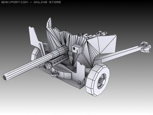 6 pounder 3D Model