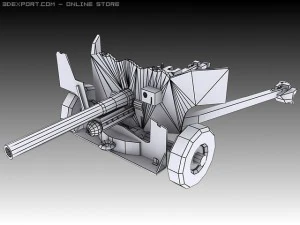 6 pounder 3D Model