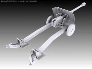 17 pounder 3D Model