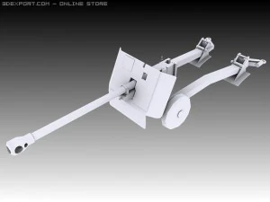 17 pounder 3D Model