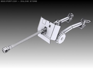 17 pounder 3D 모델