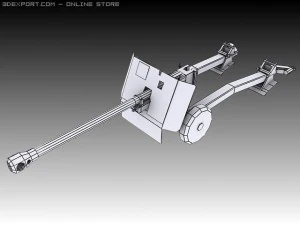 17 pounder 3D Model