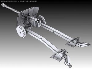 17 pounder 3D Model