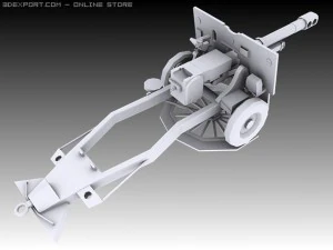 25 pounder 3D Model