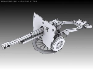 25 pounder 3D Model