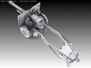 25 pounder 3D मॉडल