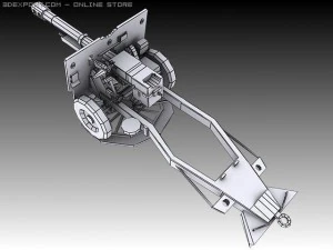 25 pounder 3D Model