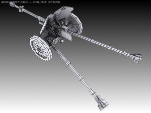 pak 37 with stielgranate 41 Modelo 3D