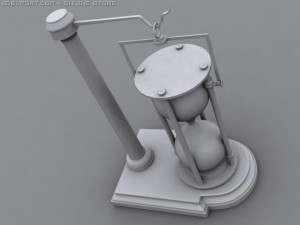 hourglass on stand Modèle 3D