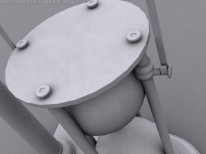 hourglass on stand Modelo 3D