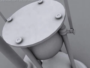 hourglass on stand 3D Model