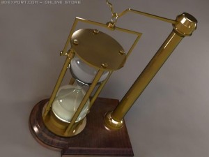 hourglass on stand Modelo 3D