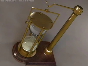hourglass on stand 3D Model