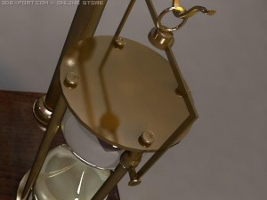 hourglass on stand Modelo 3D