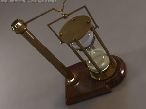 hourglass on stand Modelo 3D