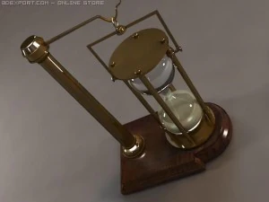 hourglass on stand 3D Model