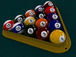 pool ball starter set 3D Model