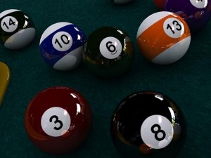 pool ball starter set 3Dモデル