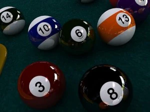 pool ball starter set 3D Model