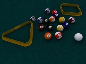 pool ball starter set 3Dモデル