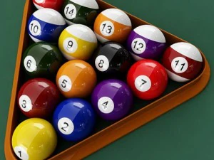 conjunto inicial de bola de sinuca vray Modelo 3D