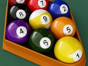 conjunto inicial de bola de sinuca vray Modelo 3D