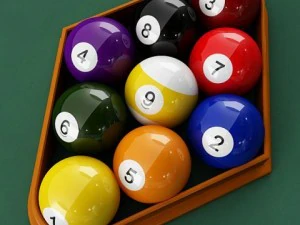 conjunto inicial de bola de sinuca vray Modelo 3D