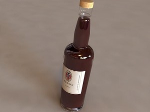 wine bottle Modèle 3D