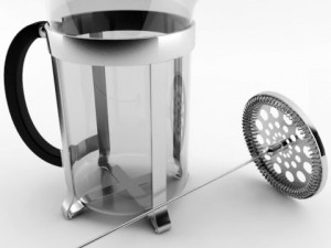 french press 3D Model