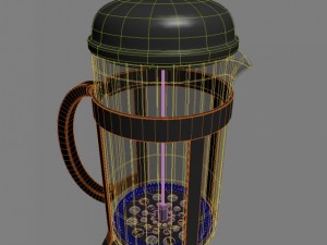 french press 3D Model