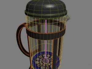 french press 3D Model