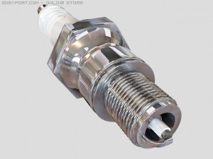 spark plug Model 3D