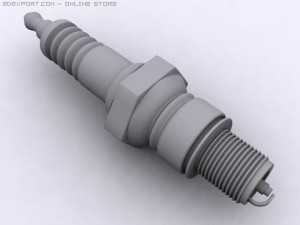 spark plug Model 3D