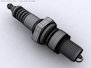 spark plug Model 3D